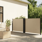 Vidaxl windscherm uittrekbaar 140x1000 cm beige