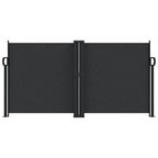 Vidaxl windscherm uittrekbaar 120x1200 cm zwart
