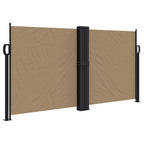 Vidaxl windscherm uittrekbaar 120x1200 cm taupe