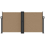 Vidaxl windscherm uittrekbaar 120x1200 cm taupe