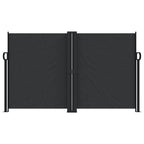 Vidaxl windscherm uittrekbaar 140x1200 cm zwart