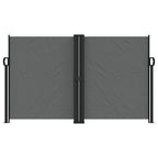 Vidaxl windscherm uittrekbaar 140x1200 cm antracietkleurig