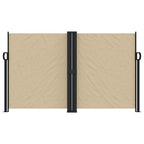 Vidaxl windscherm uittrekbaar 140x1200 cm beige
