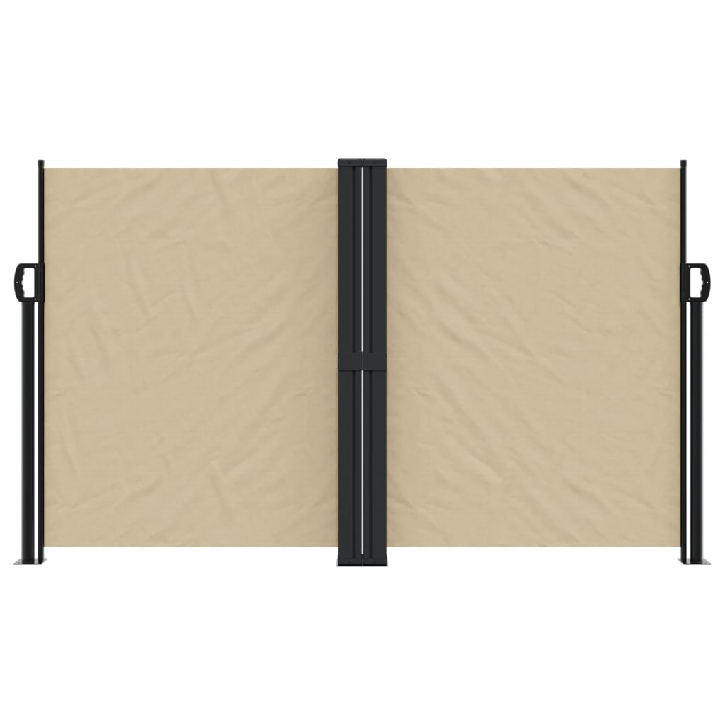 Vidaxl windscherm uittrekbaar 140x1200 cm beige