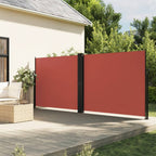 Vidaxl windscherm uittrekbaar 160x1200 cm terracottakleurig