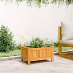 Vidaxl plantenbak met voering 54x31x30 cm massief acaciahout