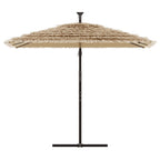 Vidaxl parasol met stalen paal 246x246x230 cm bruin