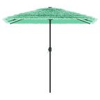 Vidaxl parasol met stalen paal 248x248x248 cm groen