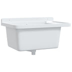 Vidaxl gootsteen wandgemonteerd 60x40x28 cm hars wit