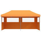 Vidaxl partytent inklapbaar pop-up met 3 zijwanden oranje