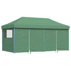 Vidaxl partytent inklapbaar pop-up met 4 zijwanden groen