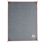 Vidaxl picknickkleed met haringen 205x155 cm grijs en oranje