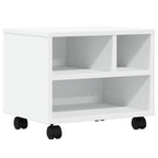 Vidaxl printerkastje met wielen 41x32x34,5 cm wit