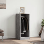 Vidaxl kledingkast 48x41x102 cm bewerkt hout betongrijs