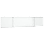 Vidaxl whiteboard magnetisch inklapbaar 200x40x1,7 cm aluminium