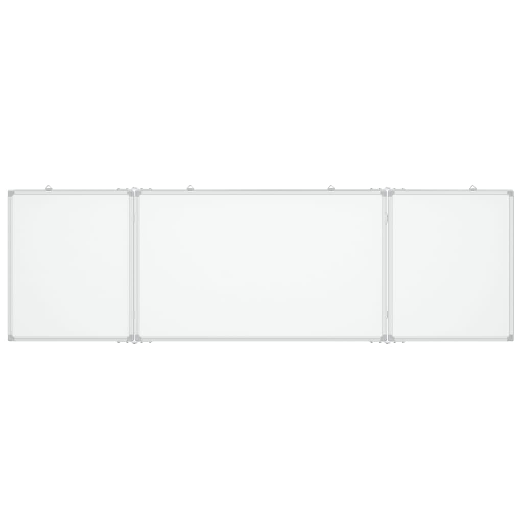 Vidaxl whiteboard magnetisch inklapbaar 160x50x1,7 cm aluminium