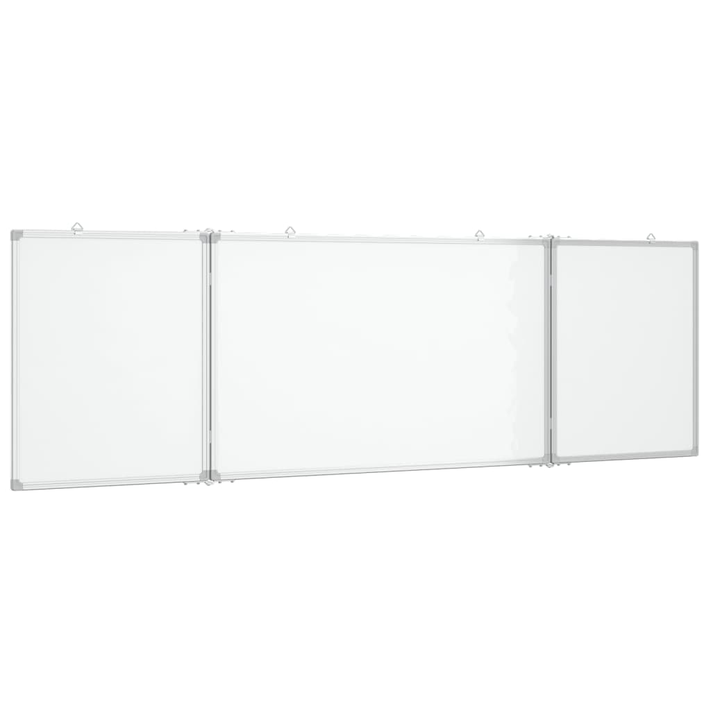 Vidaxl whiteboard magnetisch inklapbaar 200x60x1,7 cm aluminium