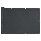 Vidaxl balkonscherm 600x75 cm pvc antracietkleurig