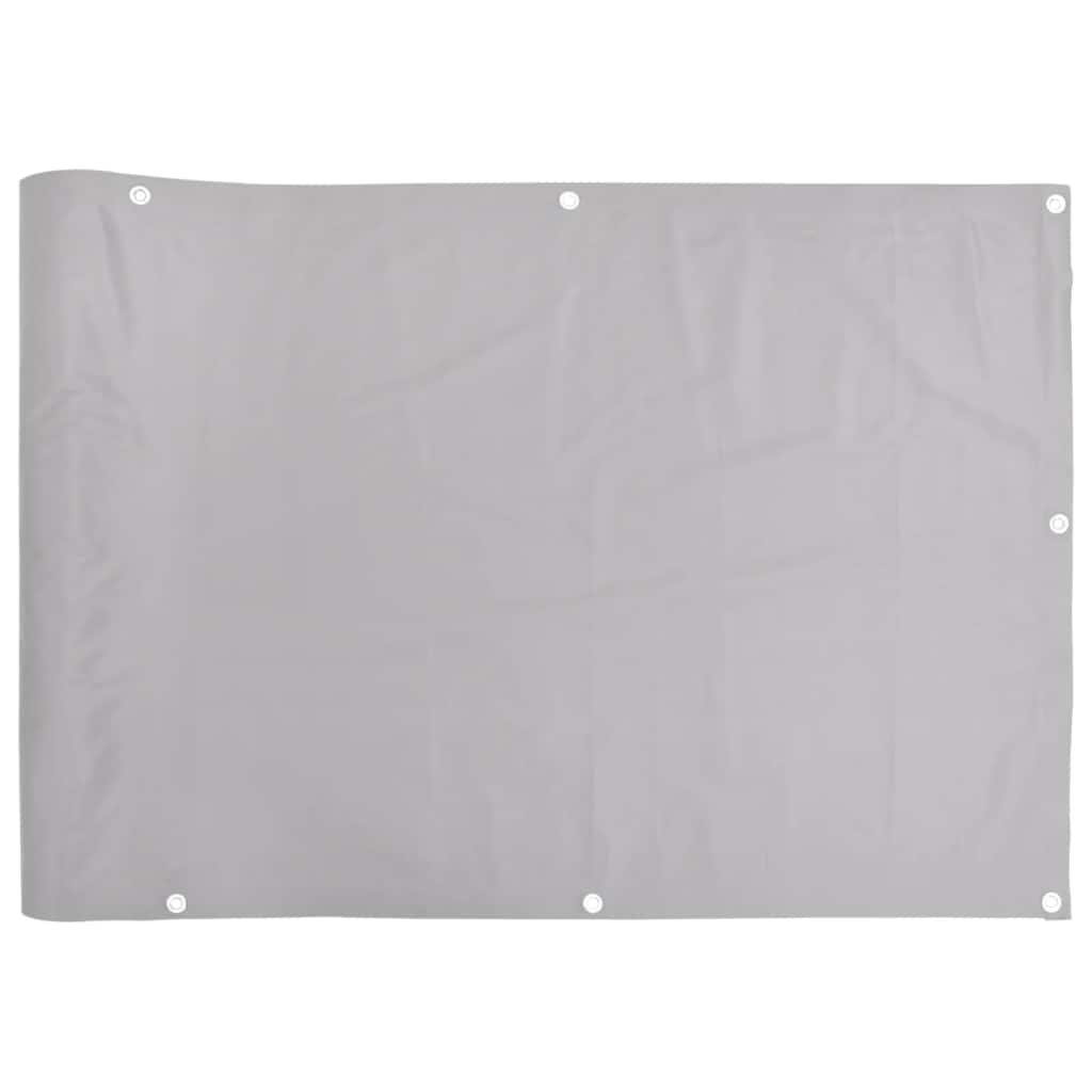 Vidaxl balkonscherm 700x75 cm pvc grijs