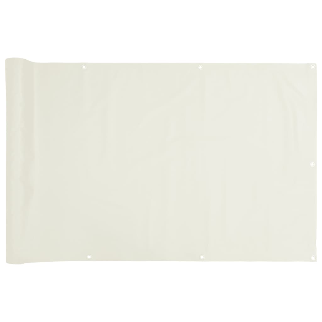 Vidaxl balkonscherm 500x75 cm pvc wit