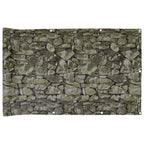 Vidaxl balkonscherm steenpatroon 300x75 cm pvc