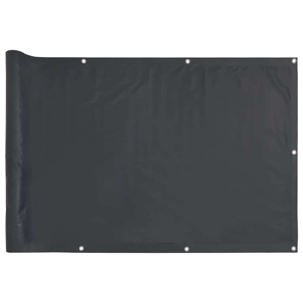 Vidaxl balkonscherm 300x90 cm pvc antracietkleurig