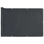 Vidaxl balkonscherm 600x90 cm pvc antracietkleurig