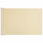 Vidaxl balkonscherm 500x90 cm pvc crèmekleurig