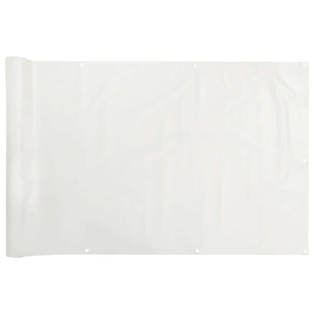Vidaxl balkonscherm 600x90 cm pvc wit