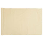 Vidaxl balkonscherm 700x120 cm pvc crèmekleurig