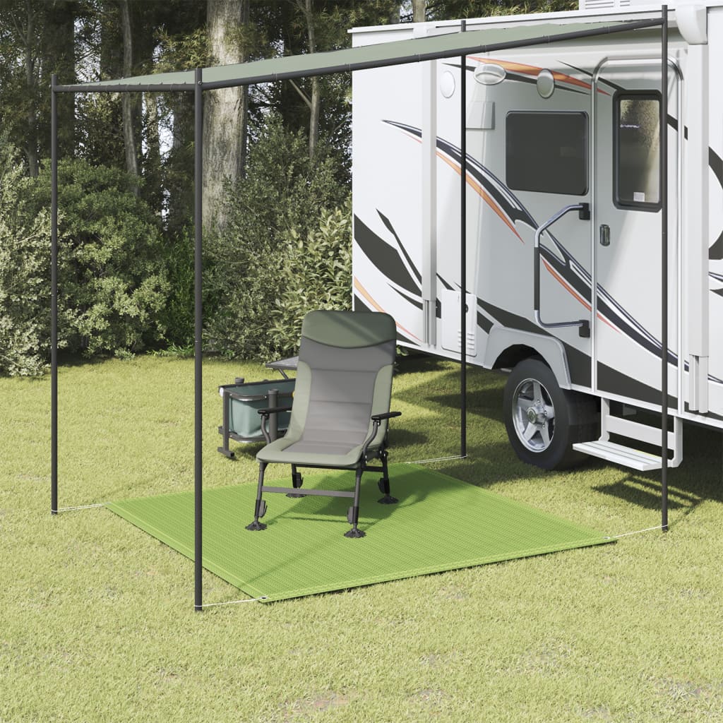 Vidaxl tenttapijt 250x250 cm hdpe lichtgroen