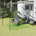 Vidaxl tenttapijt 250x250 cm hdpe lichtgroen