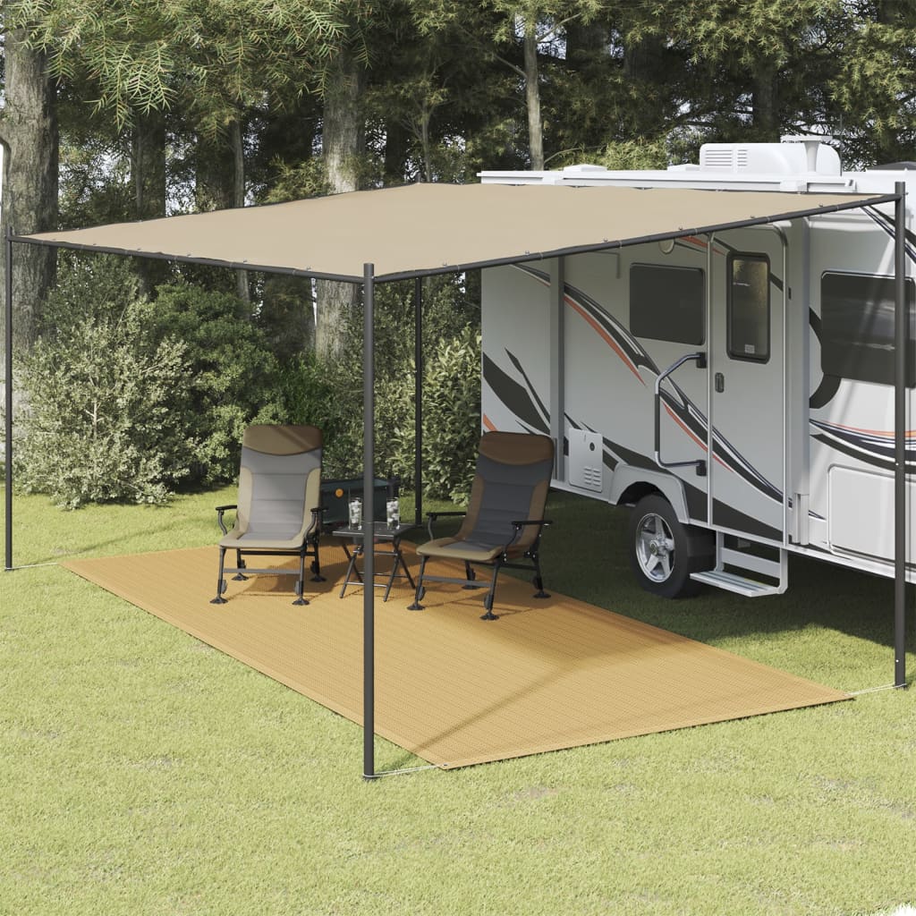 Vidaxl tenttapijt 250x600 cm hdpe zandkleurig