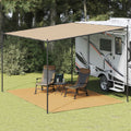Vidaxl tenttapijt 300x400 cm hdpe zandkleurig