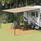 Vidaxl tenttapijt 300x400 cm hdpe zandkleurig