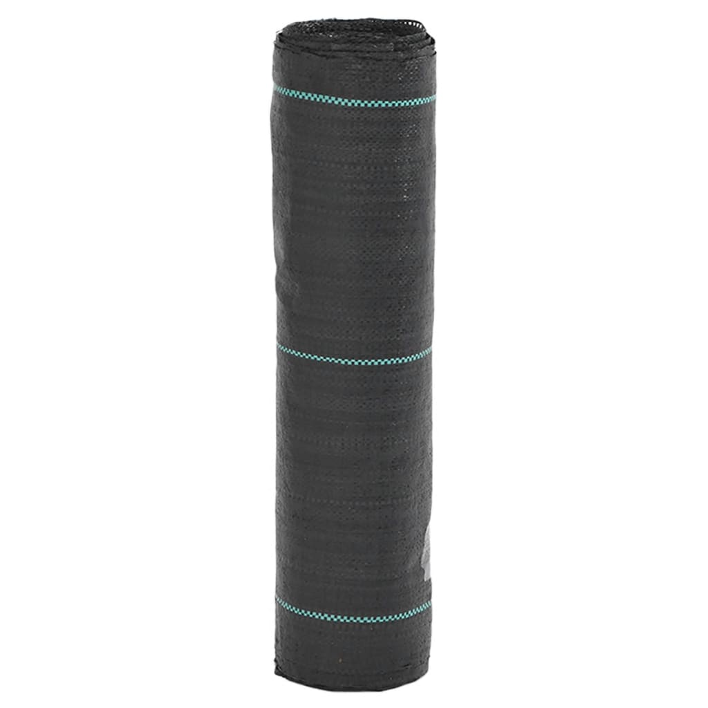 Vidaxl onkruidmembraan zwart 0,5x50 m pp