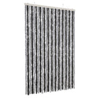 Vidaxl vliegengordijn 118x220 cm chenille grijs en zwart