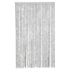 Vidaxl vliegengordijn 118x220 cm chenille grijs