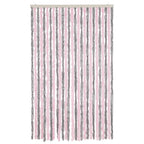 Vidaxl vliegengordijn 118x220 cm chenille zilvergrijs en roze