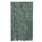 Vidaxl vliegengordijn 118x220 cm chenille groen en wit