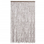 Vidaxl vliegengordijn 118x220 cm chenille taupe en wit