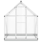 Vidaxl tuinkas met basisframe 169x114x202 cm aluminium zilverkleurig