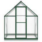Vidaxl tuinkas met basisframe 169x114x202 cm aluminium groen