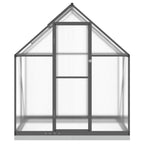 Vidaxl tuinkas met basisframe 169x114x202 cm aluminium antracietkleur