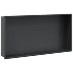 Vidaxl douchenis 62x32x9 cm roestvrijstaal matzwart
