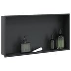 Vidaxl douchenis 62x32x9 cm roestvrijstaal matzwart