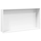 Vidaxl douchenis 62x32x9 cm roestvrijstaal matwit