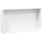 Vidaxl douchenis 62x32x9 cm roestvrijstaal matwit