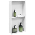 Vidaxl douchenis 32x62x9 cm roestvrijstaal matwit