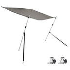 Vidaxl schaduwdoekset t-top 170x170x(113-182,5) cm antracietgrijs